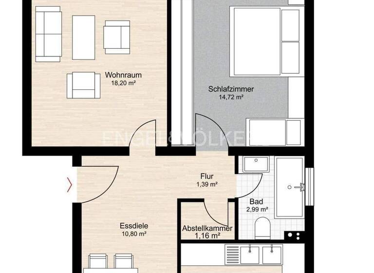 Wohnung zum Kauf 190.000 € 2 Zimmer 58 m² Harksheide Norderstedt 22850