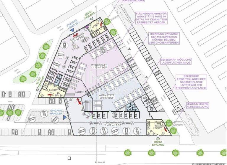 Bürokomplex zur Miete - Erstbezug 23.500 m² Bürofläche Wien 1210