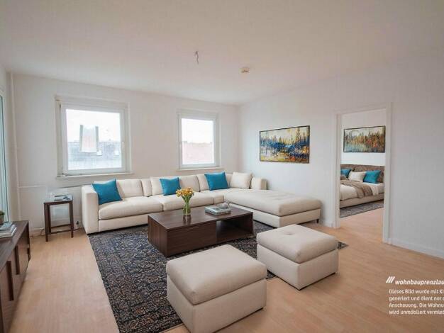 Wohnung zur Miete 580 € 3 Zimmer 67,7 m² 4. Geschoss frei ab sofort Steinstraße 2 Prenzlau Prenzlau 17291