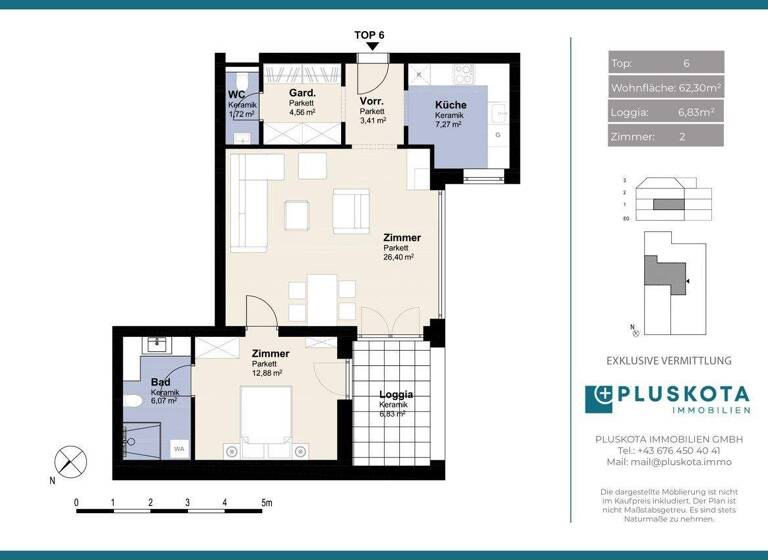 Wohnung zum Kauf 349.000 € 2 Zimmer 62,3 m² 1. Geschoss Brunn am Gebirge 2345