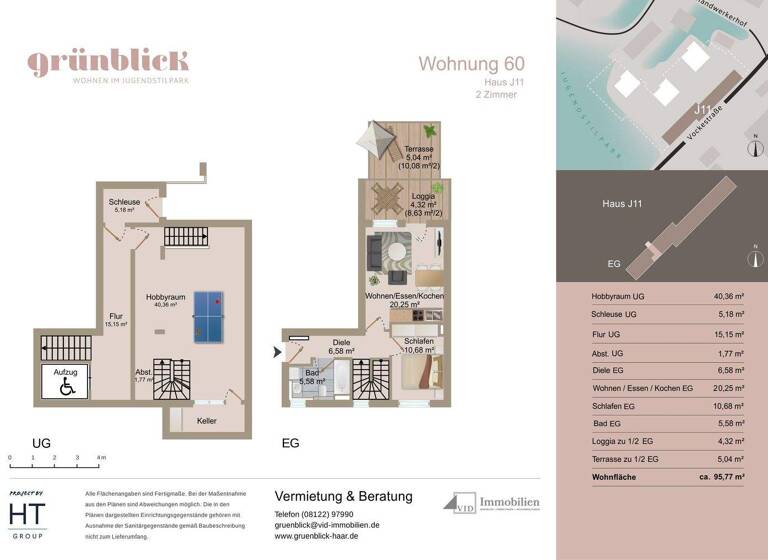 Wohnung zur Miete 1.545 € 2 Zimmer 95,8 m² frei ab sofort Haar 85540