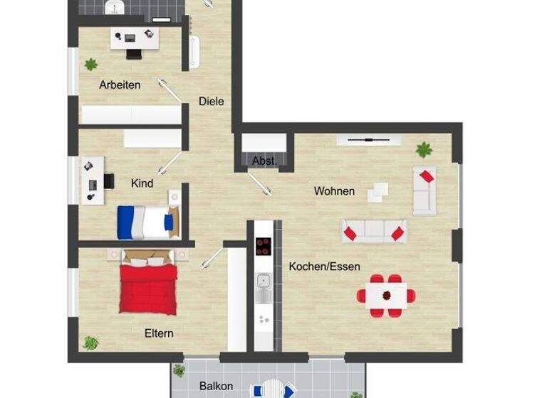 Wohnung zum Kauf - Erstbezug provisionsfrei 377.000 € 4 Zimmer 98,9 m² Wittler Straße 19 Schloß Neuhaus Paderborn / Schloß Neuhaus 33104