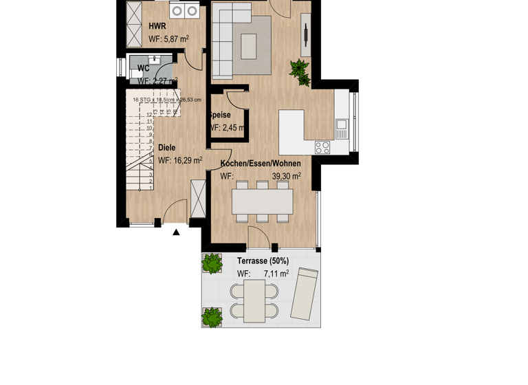 Stadthaus zum Kauf - Erstbezug provisionsfrei 789.355 € 4 Zimmer 142,6 m² frei ab 01.04.2027 Nördlinger Straße 12 Schwabach 91126