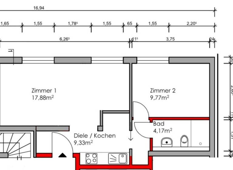 Studio zur Miete 600 € 1 Zimmer 12 m² 1. Geschoss Schwanheim Frankfurt am Main 60529