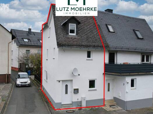 Doppelhaushälfte zum Kauf 189.000 € 5 Zimmer 95 m² 571 m² Grundstück Nauborn Wetzlar / Nauborn 35580