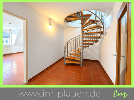 Maisonette zur Miete 500 € 4 Zimmer 100,4 m² 4. Geschoss frei ab sofort Trockentalstraße 87 Südvorstadt Plauen 08527