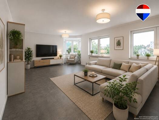 Wohnung zur Miete 728 € 2 Zimmer 91 m² 2. Geschoss frei ab 01.08.2026 Liebknechtstraße 24 Stadtfeld Ost Magdeburg 39108