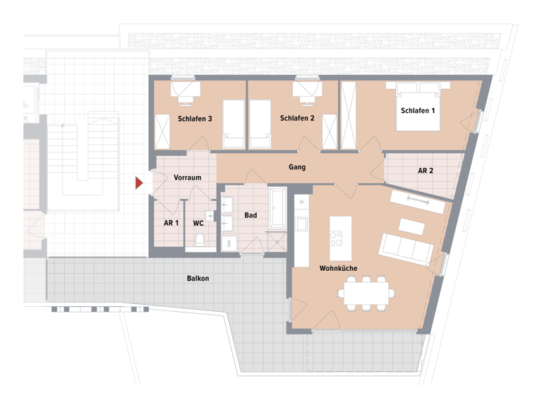 Wohnung zum Kauf - Erstbezug 519.400 € 4 Zimmer 99 m² 3. Geschoss Wetzelsdorf Graz 8053