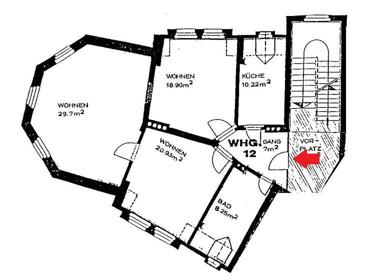 Wohnung zum Kauf 140.000 € 3 Zimmer 94 m² 3. Geschoss frei ab sofort Bahnhofstr. 52 Innenstadt Görlitz 02826