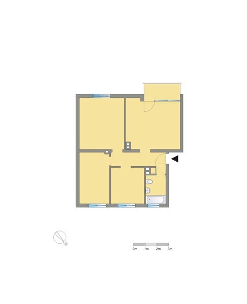 Wohnung zur Miete 504 € 3 Zimmer 63 m²<br/>Wohnfläche 28.11.2024<br/>Verfügbarkeit Hans-Böhm-Str. 11 Innenstadt Neuwied 56564