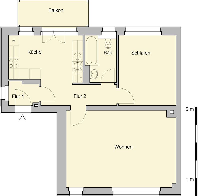 Wohnung zur Miete 394 € 2 Zimmer 65,5 m²<br/>Wohnfläche 1.<br/>Geschoss Sachsenring 16 Gablenz 246 Chemnitz 09127