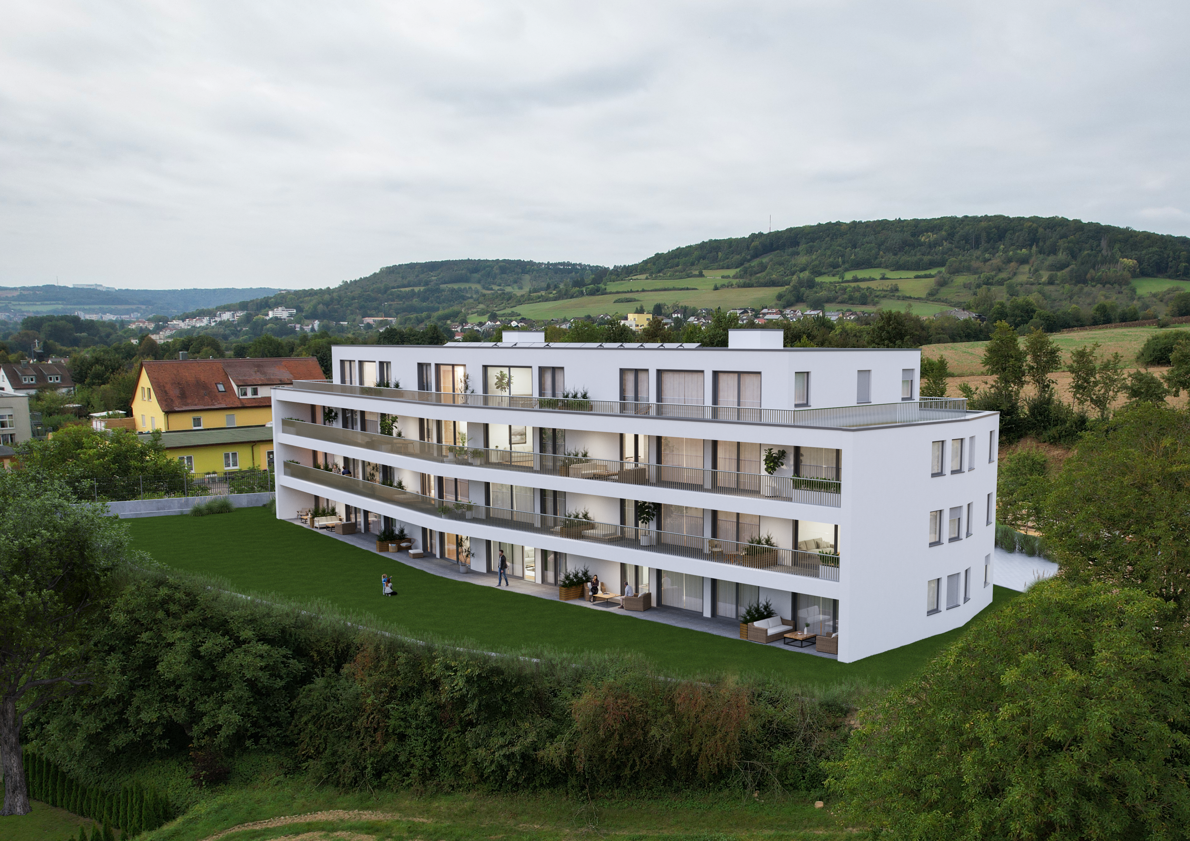 Penthouse zum Kauf provisionsfrei 513.912 € 3,5 Zimmer 122,4 m²<br/>Wohnfläche 2.<br/>Geschoss ab sofort<br/>Verfügbarkeit Harthäuser Strasse 18 Igersheim Igersheim 97999