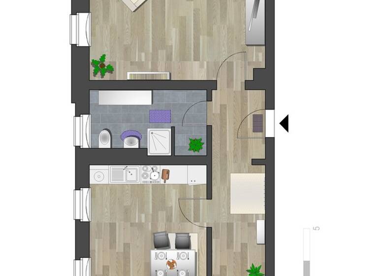 Wohnung zur Miete 350 € 2 Zimmer 73,2 m²<br/>Wohnfläche 3.<br/>Geschoss Karl-Liebknecht-Str. 29 Zentrum Chemnitz 09111