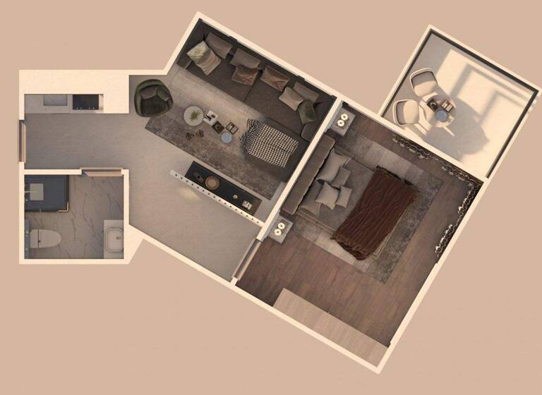 Wohnung zum Kauf 75.098 € 2 Zimmer 58 m² Hurghada