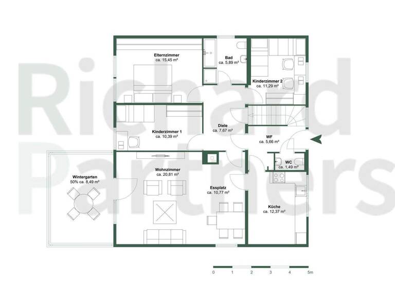 Mehrfamilienhaus zum Kauf 389.000 € 8 Zimmer 176 m² 616 m² Grundstück Hülschotten Finnentrop 57413
