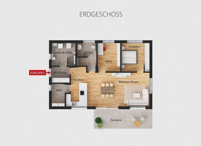 Bungalow zum Kauf - Erstbezug 599.000 € 3 Zimmer 95,1 m² 390 m² Grundstück Egerländer Straße 11 Burglengenfeld 93133