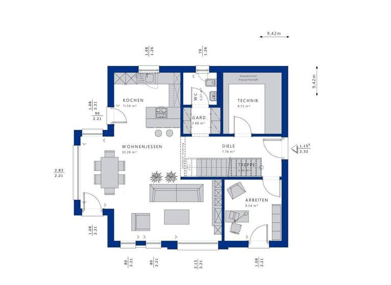 Einfamilienhaus zum Kauf 621.560 € 5 Zimmer 150 m² 600 m² Grundstück Behrensdorf 24321