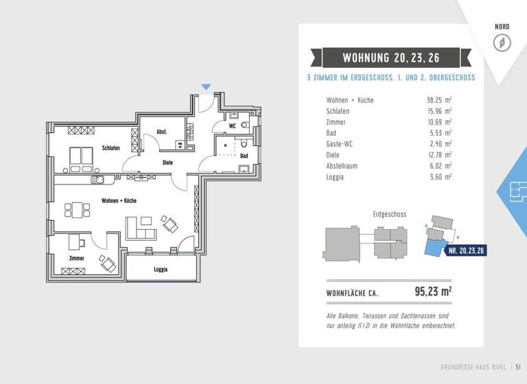 Wohnung zum Kauf - Erstbezug provisionsfrei 490.000 € 3 Zimmer 95,2 m² 2. Geschoss Am Felde 47 Meckelfeld 21217