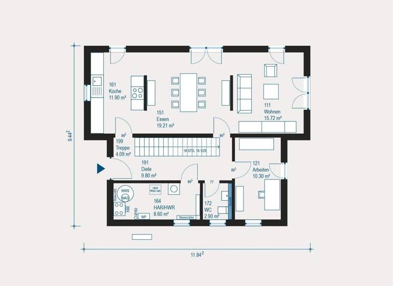 Einfamilienhaus zum Kauf 433.525 € 5 Zimmer 162,9 m² 404 m² Grundstück Leimersheim 76774