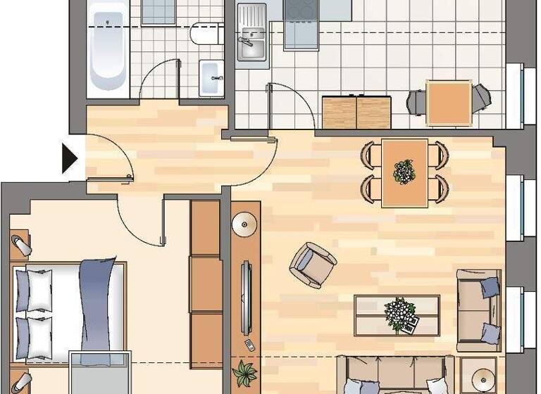 Wohnung zur Miete 499 € 2,5 Zimmer 53,5 m² 2. Geschoss Uranusstraße 21 Bövinghausen Dortmund 44388