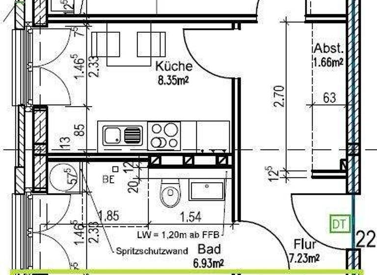 Studio zur Miete 295 € 1 Zimmer 31 m² Vechta 49377