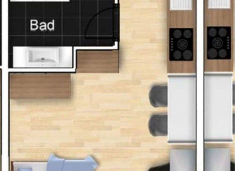 Studio zur Miete - Erstbezug 650 € 1 Zimmer 25 m² 2. Geschoss Zähringerstraße 16A Südstadt Offenburg 77652