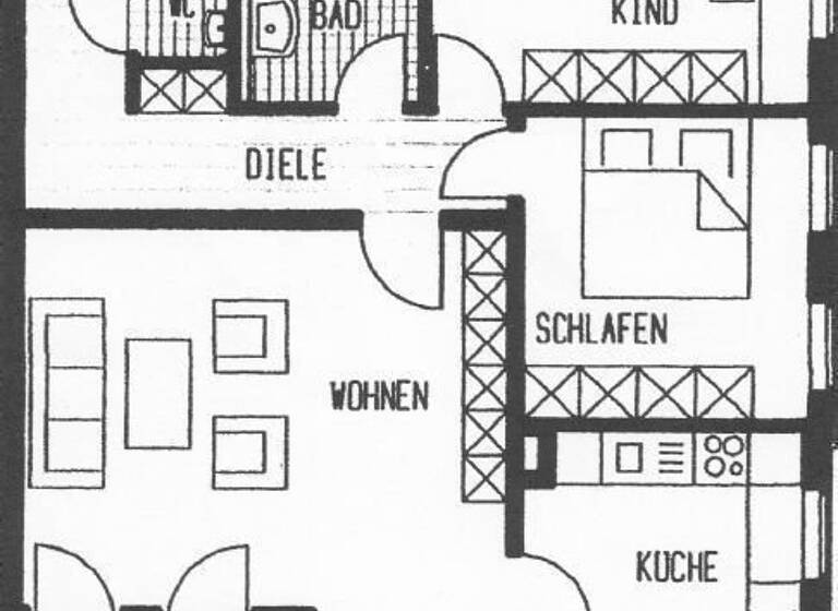 Wohnung zum Kauf 200.000 € 3 Zimmer 66,6 m²<br/>Wohnfläche 2.<br/>Geschoss Cotta Dresden 01157