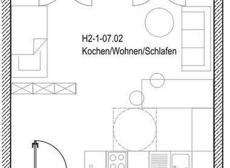 Studio zur Miete - Erstbezug 933 € 1 Zimmer 49 m² 1. Geschoss Regener Straße 63 Karlshorst Berlin 10318