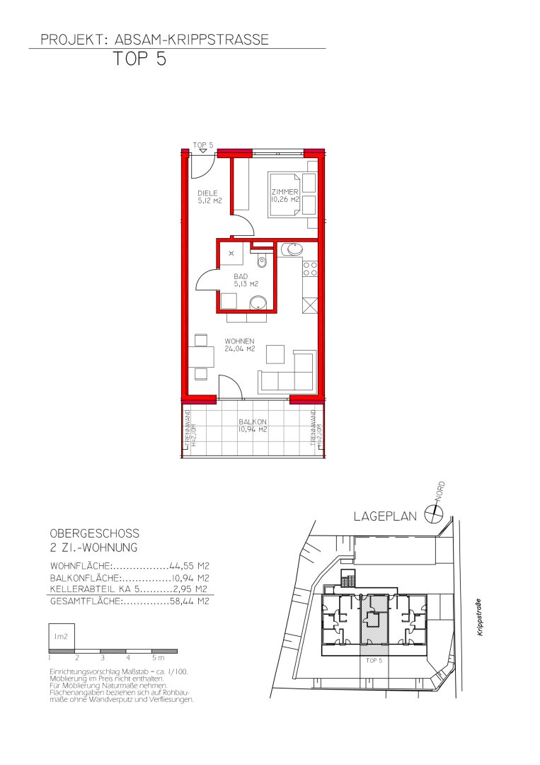 Wohnung zum Kauf 330.760 € 44,6 m²<br/>Wohnfläche Krippstraße 23 Absam 6067