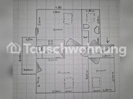 Wohnung zur Miete Tauschwohnung 733 € 3 Zimmer 64 m² 2. Geschoss Fahrland Potsdam 14476