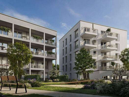 Wohnung zum Kauf - Erstbezug provisionsfrei 363.000 € 2 Zimmer 61,2 m² 1. Geschoss Ludwigsfeld Neu-Ulm 89231