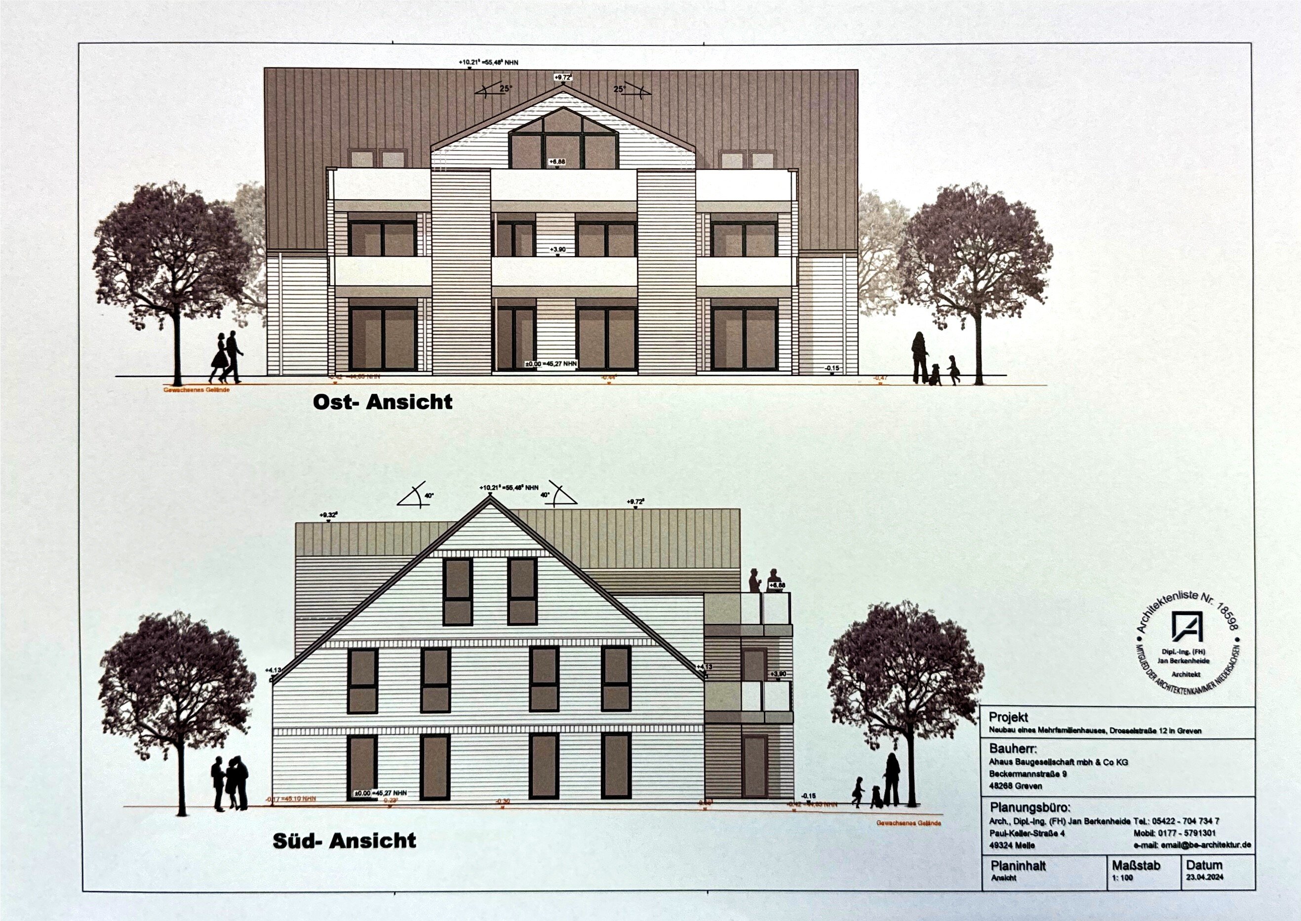 Wohnung zum Kauf 402.795 € 3 Zimmer 89,5 m²<br/>Wohnfläche EG<br/>Geschoss Drosselstraße 12 Greven Greven 48268