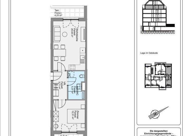 Wohnung zum Kauf - Erstbezug 260.000 € 2 Zimmer 42,7 m² 4. Geschoss Wien 1210