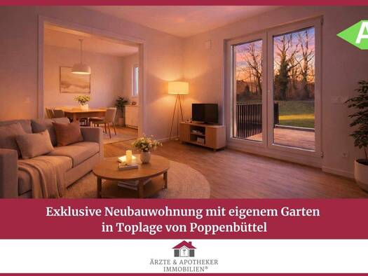 Wohnung zur Miete - Erstbezug 2.098 € 3 Zimmer 83,9 m² Poppenbüttel Hamburg 22399