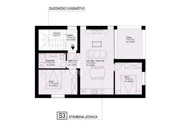 Wohnung zum Kauf 190.000 € 3 Zimmer 58 m² 2. Geschoss Vir