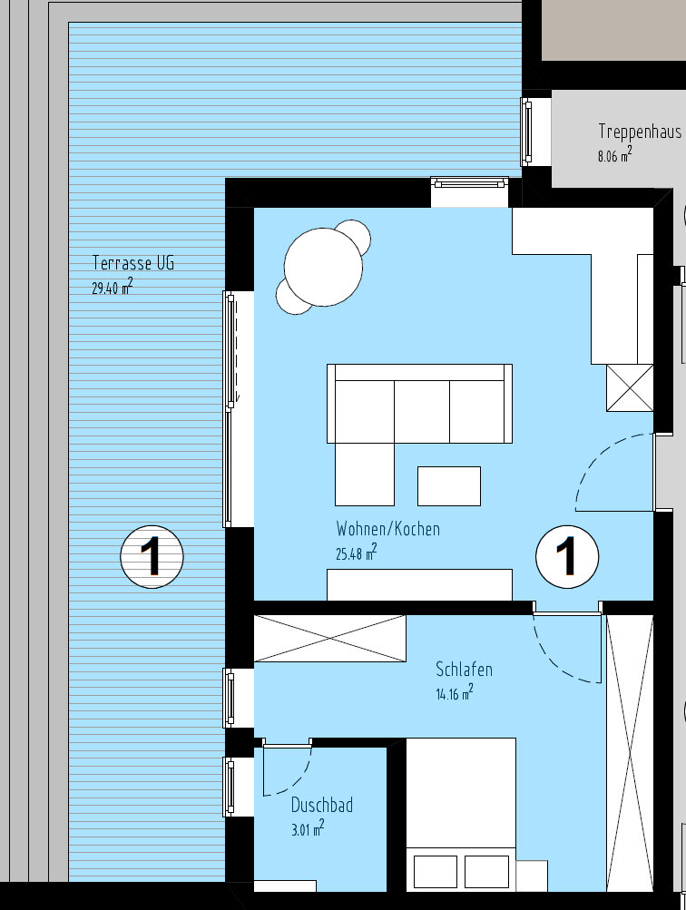 Wohnung zum Kauf 335.000 € 2 Zimmer 63,9 m²<br/>Wohnfläche Döffingen Grafenau 71120