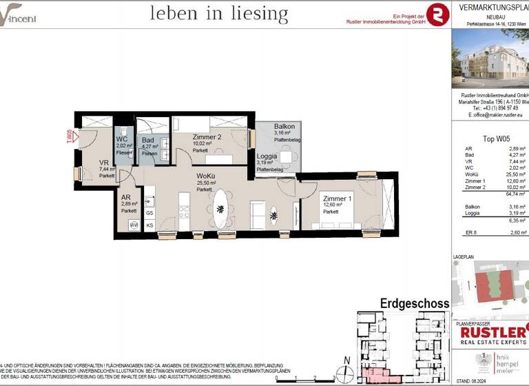 Büro zum Kauf 4.927 € 3 Zimmer 64,7 m² Bürofläche Wien 1230
