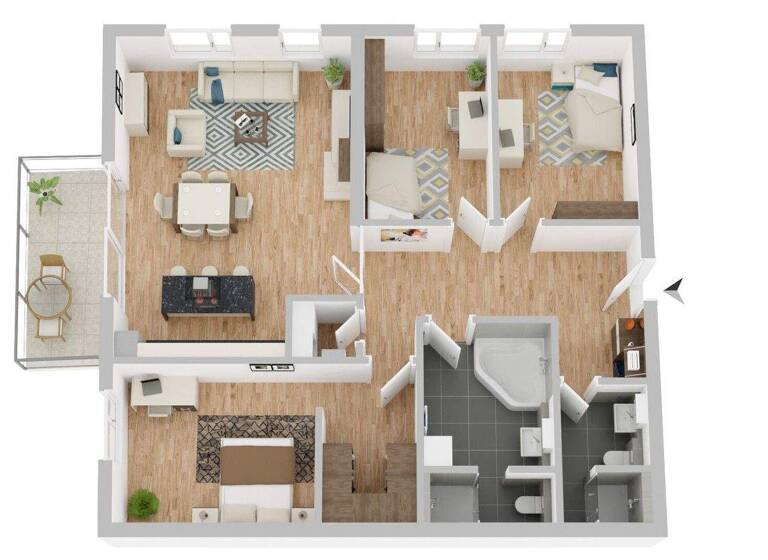 Wohnung zum Kauf - Erstbezug 499.000 € 4 Zimmer 116,2 m² EG Kaufbeuren 87600