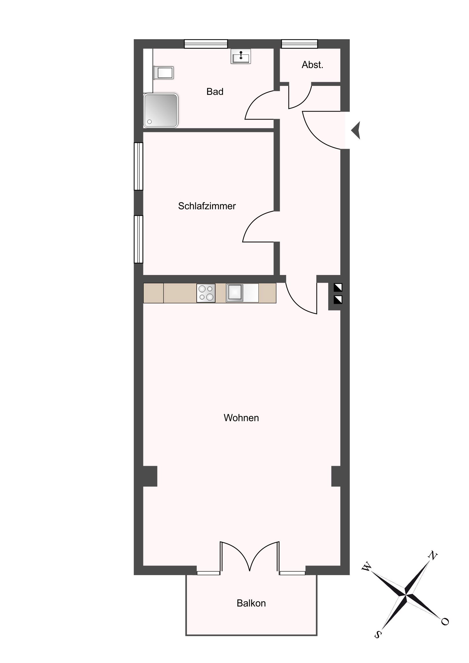 Wohnung zum Kauf 269.000 € 2 Zimmer 52 m²<br/>Wohnfläche Badestraße 100 / WE 5 Wyk auf Föhr 25938