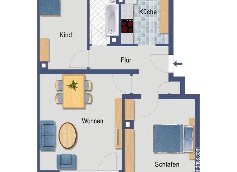 Wohnung zum Kauf provisionsfrei 284.000 € 3 Zimmer 66,1 m² EG Adolf-Miersch-Straße 29 Niederrad Frankfurt 60528
