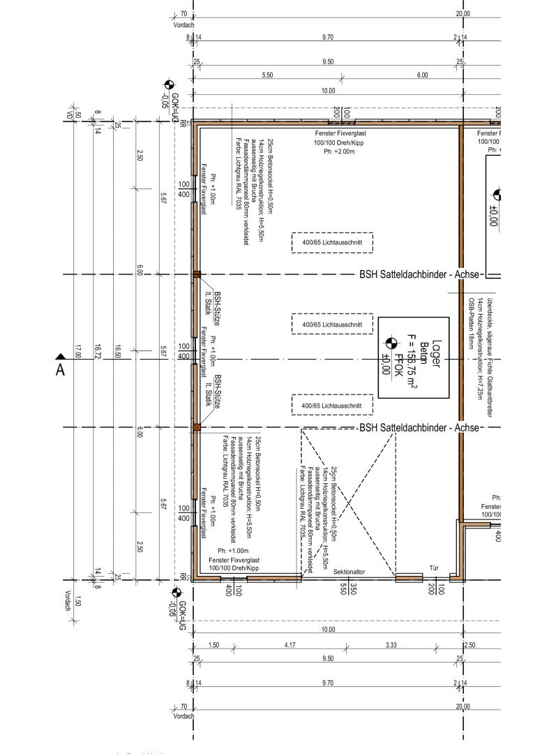 Lagerhalle zur Miete 1.638 € 156 m²<br/>Lagerfläche Baden 2500