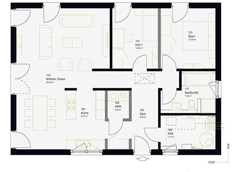 Haus zum Kauf provisionsfrei 299.999 € 3 Zimmer 103 m² 700 m² Grundstück frei ab sofort Wittenförden 19073