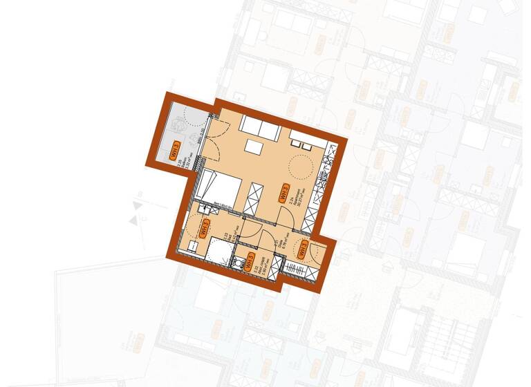 Studio zur Miete - Erstbezug 670 € 1 Zimmer 53,3 m² frei ab 01.06.2026 Haren 49733
