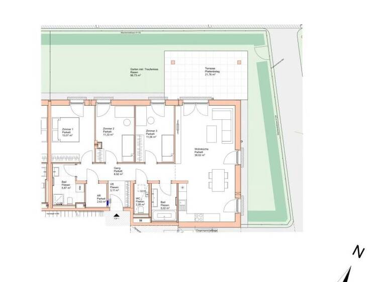 Wohnung zum Kauf 492.461 € 4 Zimmer 99,9 m²<br/>Wohnfläche Kohlenberger See 1 Oberwaltersdorf 2522