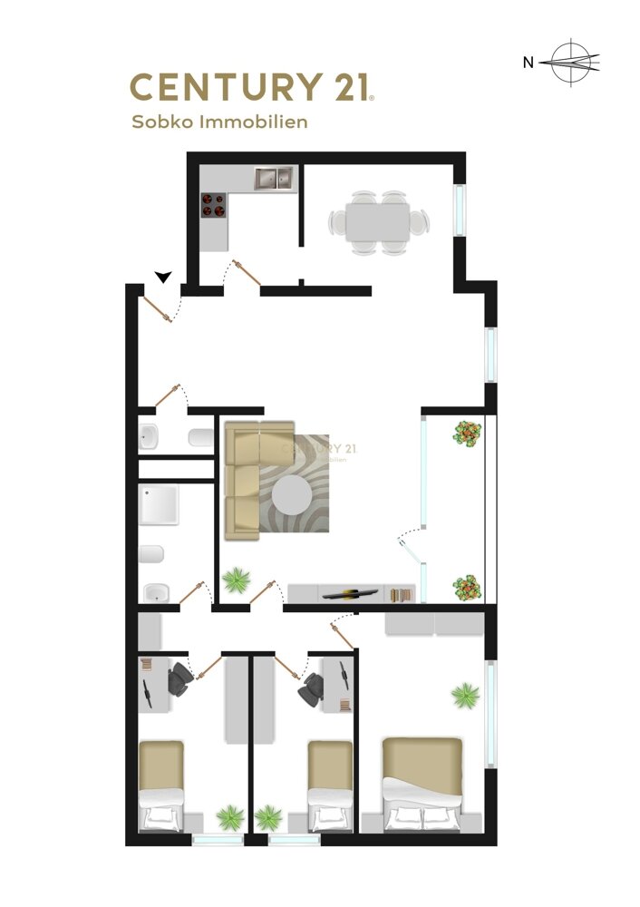 Wohnung zum Kauf 285.000 € 4,5 Zimmer 118,5 m²<br/>Wohnfläche 19.<br/>Geschoss Lerchenberg Mainz / Lerchenberg 55127