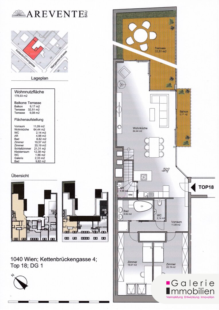 Wohnung zum Kauf 2.460.000 € 4 Zimmer 178,9 m²<br/>Wohnfläche Kettenbrückengasse 4 Wien 1040