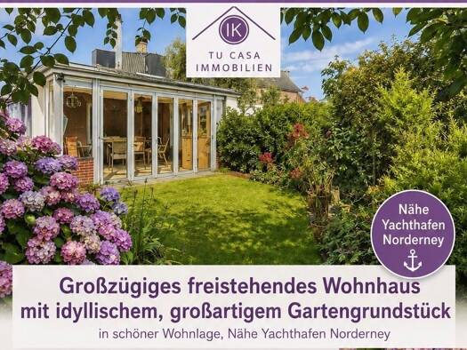 Einfamilienhaus zum Kauf als Kapitalanlage geeignet 10 Zimmer 142 m² 569,1 m² Grundstück Norderney 26548