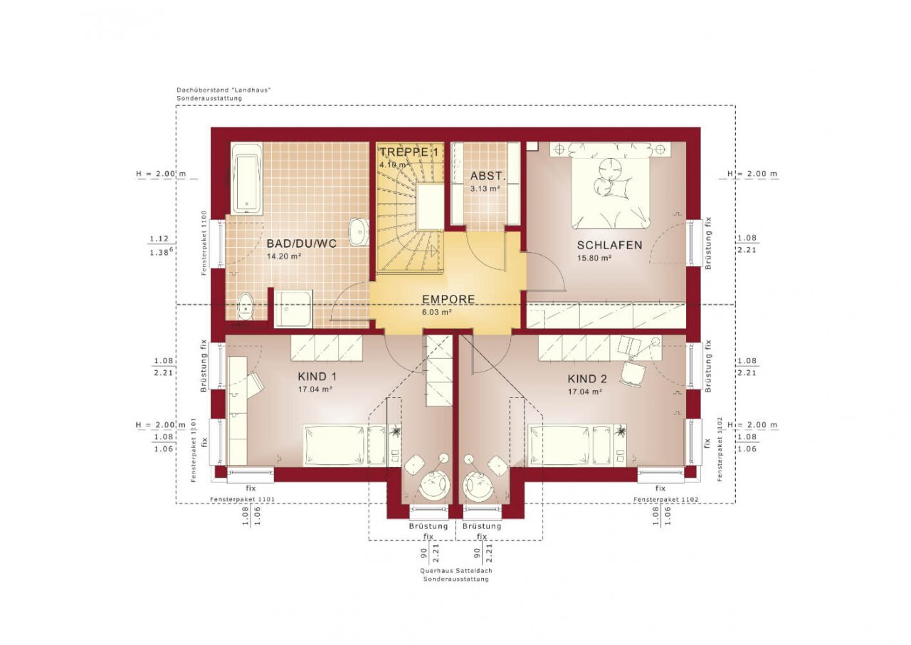 Einfamilienhaus zum Kauf provisionsfrei 531.335 € 5 Zimmer 162 m²<br/>Wohnfläche 816 m²<br/>Grundstück Damflos 54413