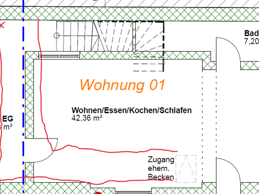 Wohnung zur Miete 650 € 1,5 Zimmer 65 m² Geschoss EG/2 frei ab 01.09.2026 Langen-Bergheim Hammersbach 63546