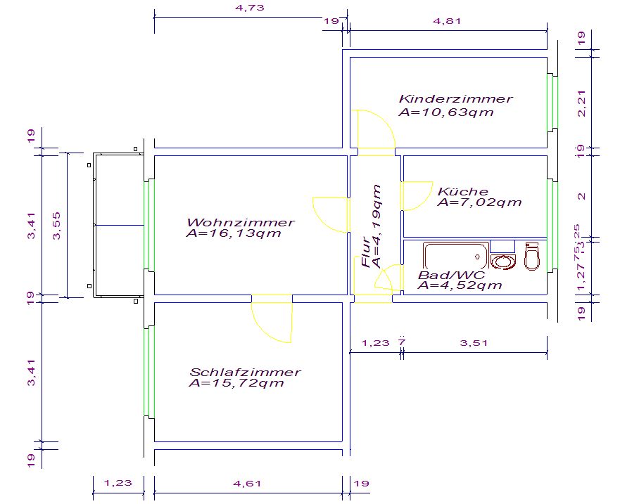 Wohnung zur Miete 428 € 3 Zimmer 60,4 m²<br/>Wohnfläche 5.<br/>Geschoss 01.02.2025<br/>Verfügbarkeit Lidicestraße 10 Thekla Leipzig 04349